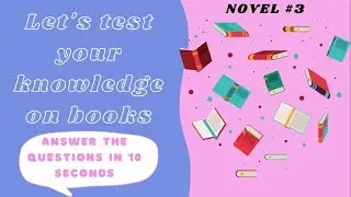 Novels- Books and Authors Quiz |(Part-3) |