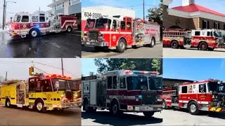 Fire Trucks Responding Compilation Part 7 | Engine Companies