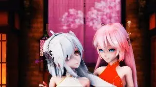 ▌MMD ▌ ރ 乱躁滅裂ガール   → ◈ TDA China Dress Haku Luka ◈ ◤4k60fps◥ ╰☆╮