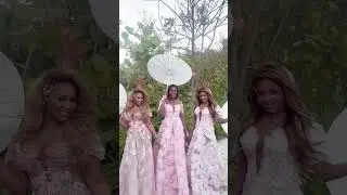 Wedding-ready in our custom Es&eacute; Az&eacute;nabor gowns! 💕