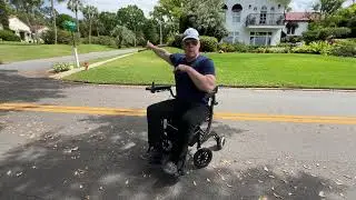Using the Wheelator Power Walker Wheelchair to Go Up and Down a Hill