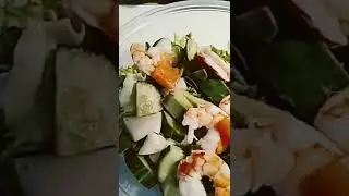 homemade Japanese seafood poke bowl 😋 yummy and fresh