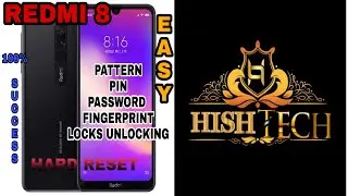 How To Unlock Xiaomi REDMI 8 ( PATTERN,PASSWORD,PIN,FINGERPRINT LOCKS ) UNLOCKING / NO PC / SUCCESS