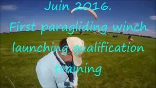Paragliding Houten - Winch launching first time
