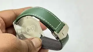Tag Heuer Aquaracer Calibre 5 Green Leather Strap Swiss Automatic Watch
