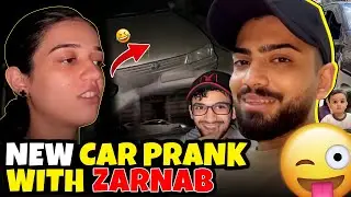 Zarnab Ko Prank Kya New Gari Ka Bol Ker Dusri Gari Dikha Di 🤣, Watch her Reaction! | ZARAIB