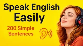 How to Learn English Speaking Easily? | 200 Simple Sentences for A1-A2 | Slow Shadowing Practice
