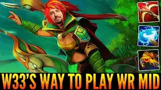 The Way W33 Is Playing Windranger On Mid vs The New 7.31 Imba KOTL - Dota 2 Highlights