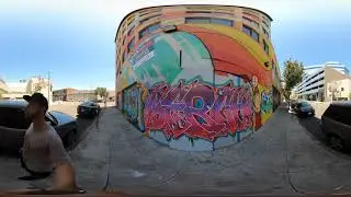 FULL 360&deg; Virtual Reality | Los Angeles DTLA Art District | VR 360 travel vlog