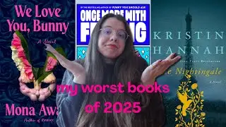 one disappointment after another | my least favorite reads of 2025