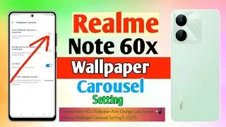 How To Realme Note 60x Wallpaper Auto Change Lock Screen 📲Realme Wallpaper Carousel Setting || 2025