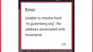 Moon+Reader Fix Error Unable to resolve host