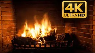 Caminetto acceso rilassante, Goditi il calore e la magia di un caminetto acceso in altia qualit&agrave; 4K.