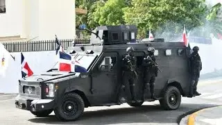 Rep Dom presenta el primer vehiculo militar blindado producido en el Pais FURIA 1