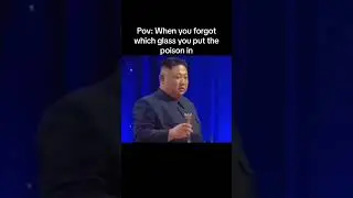 Pov: When you forgot which glass you put the poison in//#shorts #putin #kimjongun