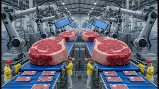 Inside a Massive Factory Producing High-Quality Sausages and Beef