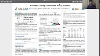 [Poster Presentation] Multimodal Learning For Classroom Activity Detection