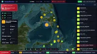 🔴 LIVE 24/7 - Real-Time Earthquake Monitor | Global Seismic Activity | #earthquake #live