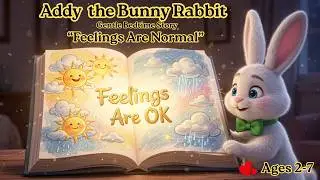 Feelings Are OK Tonight 🌙 | Addy the Bunny Rabbit Bedtime Story for Kids.  Episode  04