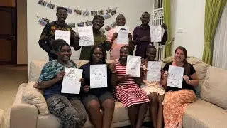Game night with friends | Drawing each other😂