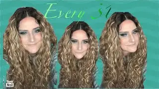 ☁️DREAMY CURLS!|OUTRE EVERY WEAR EVREY 31 Wig Review|Synthetic|DR2/VANILLA COCOA|elevatestyles