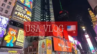 🇺🇸 USA VLOG n.1 // Přílet do NYC, ubytování a TIMES SQUARE 