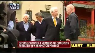 SEXY George Clooney Arrested Outside Sudan Embassy