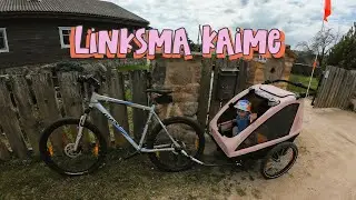 Kaimo dviračiai+ priekaba ir šeima