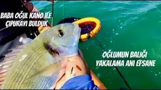 Microbite Mod 270 Kano y&uuml;ksek havada baba-oğul ava &ccedil;ıktık, &ccedil;ipurayı bulduk / We found the seabream