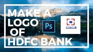 How to make a Logo of HDFC BANK with Ms Paint and Photoshop cc😲