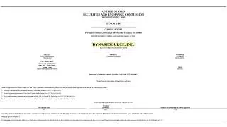 My Key Question on DYNARESOURCE INC's 8-K Filing