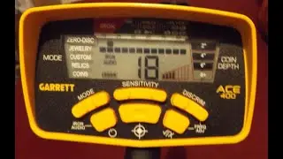 Garrett ACE 400 VDI Numbers on coins and things