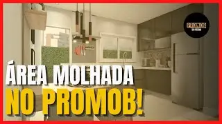 Como Fazer &Aacute;rea Molhada no Promob | SIMPLES E R&Aacute;PIDO
