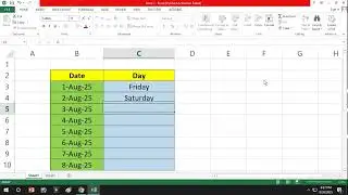 How to insert days in Excel | Short-cut key for open Excel application | Learn MS-excel