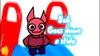 Bob goes down a slide- spooky month animation