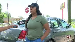 Ville Platte woman's car caught in the crossfire of a shootout