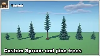 Minecraft Tutorial: How To Make Custom Spruce Trees