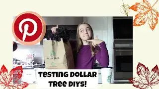 TESTING PINTEREST INSPIRED DIYS FOR HALLOWEEN!! from the Dollar Tree!!!
