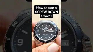 How to use a SCREW DOWN CROWN in a DIVE WATCH? #seiko #orient #hmt #automaticwatches #divewatch