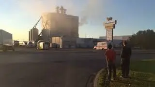 Fire at Masterseeds mill in Regina