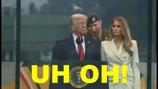W.THE EFFF Trump awkwardly MOMENT TOLD TO LEAVE PARADE - DOCILE IN CHIEF