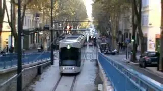 Marseille. Le tram T1 sur la voie unique du tunnel de Noailles