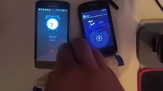 Double Android 4.2.2 Jelly Bean Ringing Alarm (Samsung Galaxy Core 2 & Orange Yomi) with jelly beans