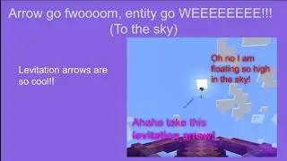 Levitation arrows in Minecraft!!