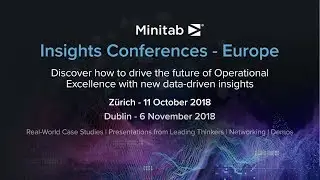 Minitab Insights Conference Zurich | Dublin 2018 - Keynote Speaker Greg Kinsey