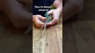 How to sharpen scissors #shorts #diy #lifehacks #viralvideo #howto #reallifehacks
