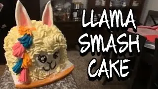 How to make a Llama Smash Cake!