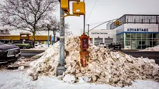 The Snow that doesn't melt in Brooklyn NY - Walking the streets 3 days after the NYC Snow Storm