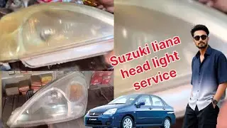 Suzuki Liana Headlight Service | Full Headlight Cleaning & Adjustment | Car Light Restoration..!
