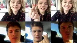 Chloe Grace Moretz & Ansel Elgort | Instagram Live Stream | 7 December 2017 [November Criminals]